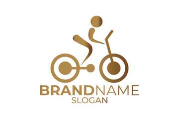 Bicycle icon or cycle logo design. Bicycle badge or cycle app design.