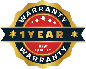 One year warranty Vector icon design