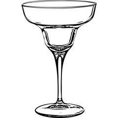empty margarita glass