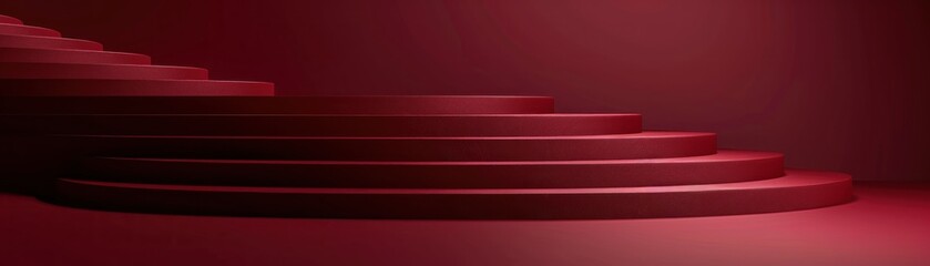 Obraz premium A solid burgundy background that provides a rich and elegant visual for highlighting products or objects in the foreground. The deep burgundy color adds a touch of luxury and sophistication, making