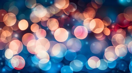 Colorful bokeh lights background in vibrant hues
