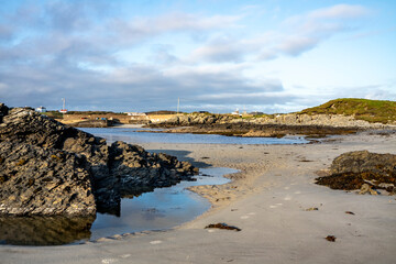 The beautiful coast at Rosbeg in County Donegal - Ireland.