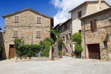 Monticchiello is a village in Tuscany, administratively a frazione of the comune of Pienza, province of Siena