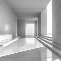 Minimal gradient background, gray to white.