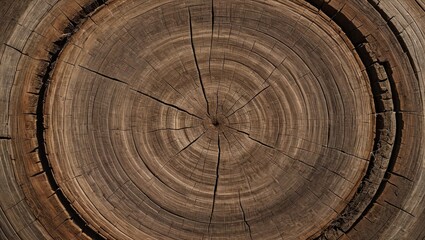 Tree Trunk Cross Section Close-up
