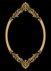 Luxury frame Ornament wedding decoration