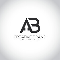 AB Letter business logo design.