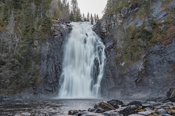 The Storfossen waterfalls in Norway near Trondheim. 