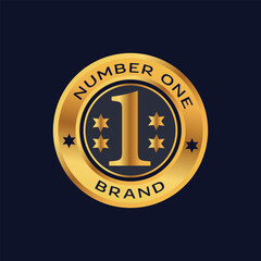 Number one brand icon design