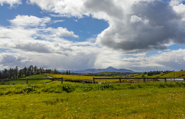 Looking across the landscape at Craoigh Patrick