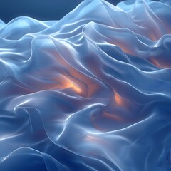 Fototapeta premium Minimalist icy blue background with subtle texture for modern design needs. 