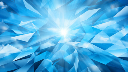 Obraz premium geometric ice crystals on antarctica island