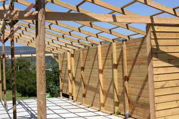 The texture of wood and wood products.