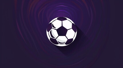 Fototapeta premium logo for football betting app, minimalism, vector, dark white and dark purple