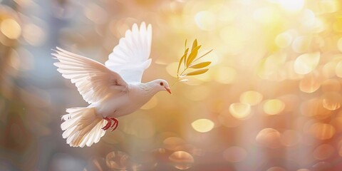 Dove of Peace: Olive Branch Embodies Hope (Symbolism, Peace)