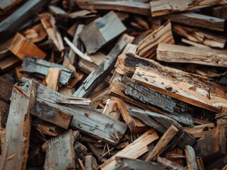 Pile Of Wooden Planks