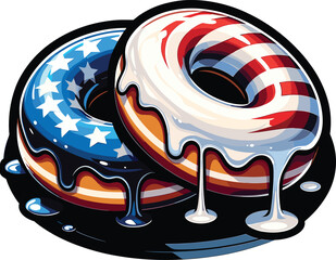 National American Donut Day vector design 