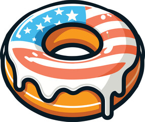 National American Donut Day vector design 