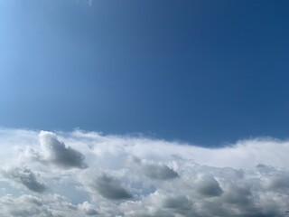 blue sky with clouds