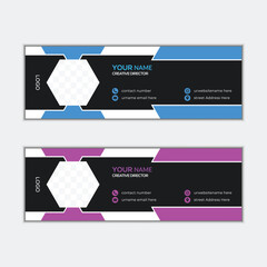 Professional email signature design template