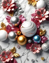 digital decorative floral background 