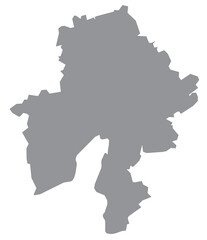 Fototapeta premium Outline of the map of the region of Belgium - Namen, Names