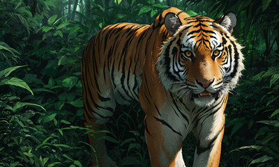 Fototapeta premium tiger in the wild