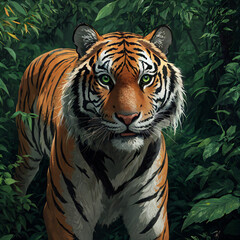 Fototapeta premium tiger in the jungle