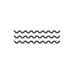 Obraz premium wave icon vector design outline style