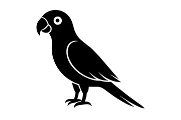 parrot bird silhouette vector illustration