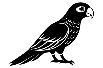 parrot bird silhouette vector illustration