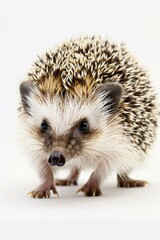 Fototapeta premium A small hedge growing on a clean and white surface