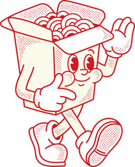 Fast food Retro Character Mascot