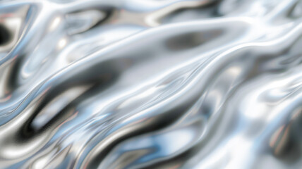 abstract silver liquid metalic background .