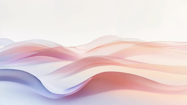 Abstract pastel gradient waves background for modern design, technology, and creative projects, soft and airy theme
