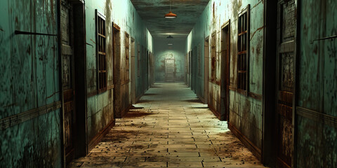 Lost in the Maze: Endless hallways stretch out in every direction, doors locked and barred, leaving the addict trapped in an eternal cycle of longing and despair.