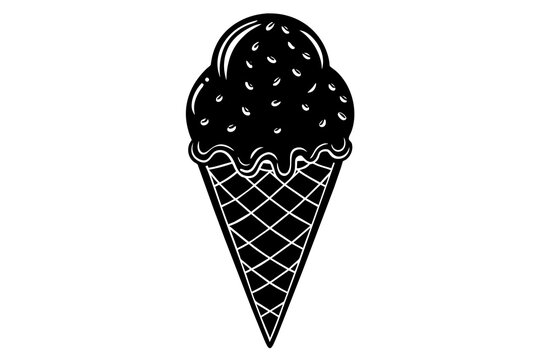 recommend clip art: ice cream silhouette vector illustration