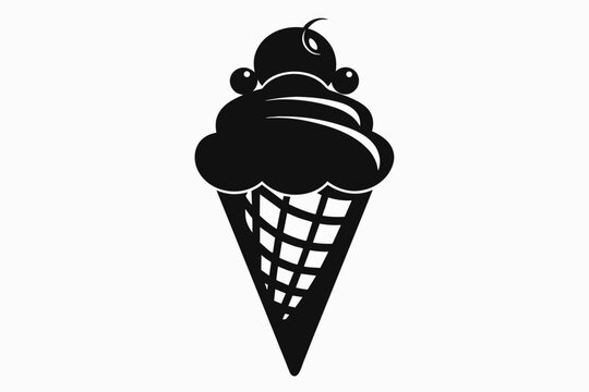 recommend clip art: ice cream silhouette vector illustration