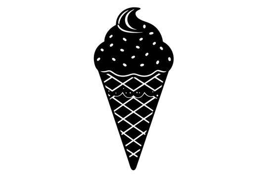 recommend clip art: ice cream silhouette vector illustration