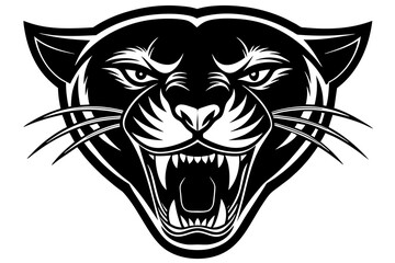 panther silhouette vector illustration