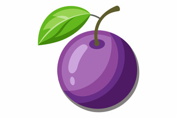 plume fruit silhouette vector illustration 