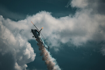 helicopter in the sky