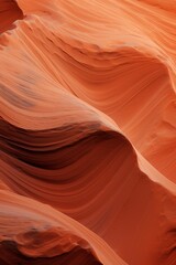 Obraz premium Abstract waves on Mars surface, swirling patterns, deep rust color, close-up shot