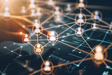 Global business networking. analysis, data exchange, hr recruitment, customer service, teamwork