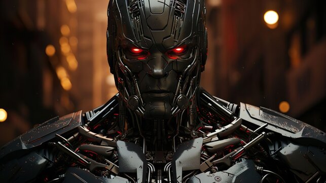 futuristic robot terminator
