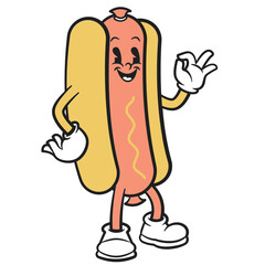 Street Food Mascot Illustration