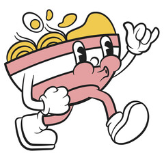 Street Food Mascot Illustration