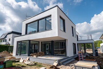 construction side of house in germany