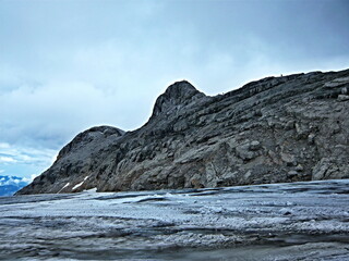 Austrian Alps - outlook of the Alps from Dachstein