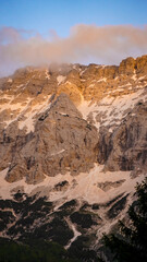 Fototapeta premium view from the top of mountain Valbone Valley Albania